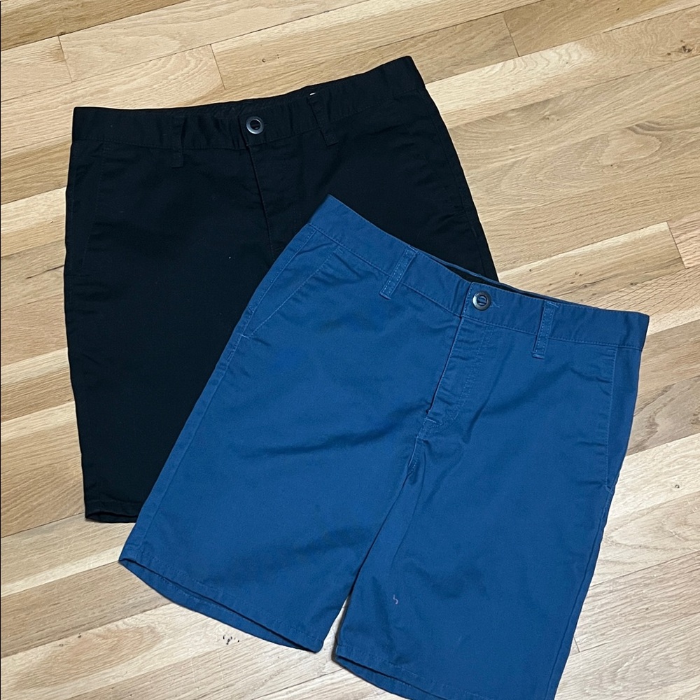 Volcom Kids Shorts - Black and Blue  - 2 sold together